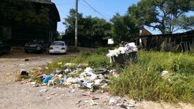 Жалоба-отзыв: Жители улицы Мурманской вынуждены жить среди куч мусора.  Фото №2