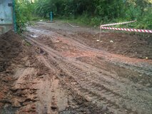 Жалоба-отзыв: Водоканал КРАСКОМ - Вырали яму, бугры на дороге сделали и ничего не убрали за собой.  Фото №4